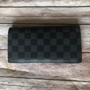Louis Vuitton Damier Brazza graphite long wallet